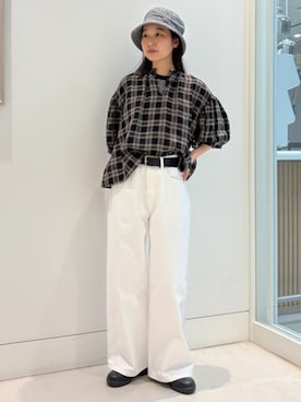 「レディースファッション」｜BEAMS BOYさん（レディース・159cm）の春コーディネート