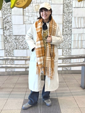 「アイテム（ベスト）」を使った、BEAMS BOYさん（レディース・161cm）の冬コーディネート