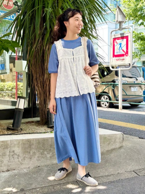 新品 25SS　ビームスボーイ　カットワーク キャミソール BEAMS BOY（ビームスボーイ）の「BEAMS BOY / カットワーク
