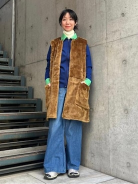 「BEAMS BOY（ビームスボーイ）のアイテム（その他アウター）」を使った、BEAMS BOYさん（レディース・160cm）の秋コーディネート