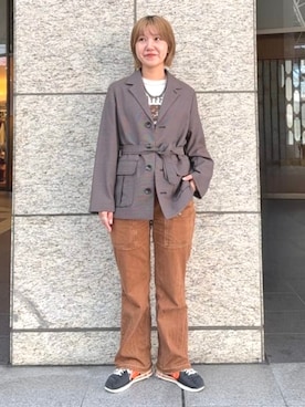 BEAMS BOYさん（レディース・159cm）の秋コーディネート