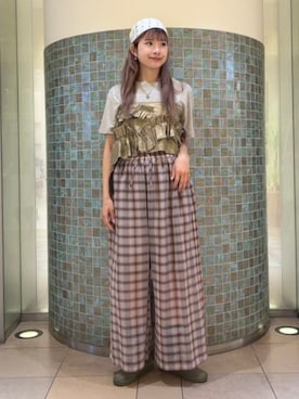 「maturely（マチュアリー）のアイテム」を使った、BEAMS BOYさん（レディース・169cm）の夏コーディネート
