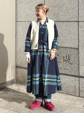 BEAMS BOYさん（レディース・151cm）の冬コーディネート