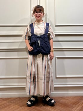 「アイテム（ベスト）」を使った、BEAMS BOYさん（レディース・153cm）の夏コーディネート