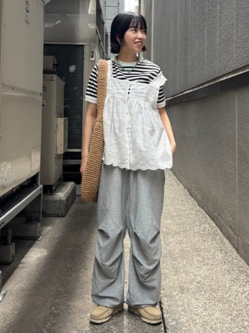 BEAMS BOY カットワークキャミソール カットワーク キャミソール（シャツ/ブラウス）｜BEAMS BOY