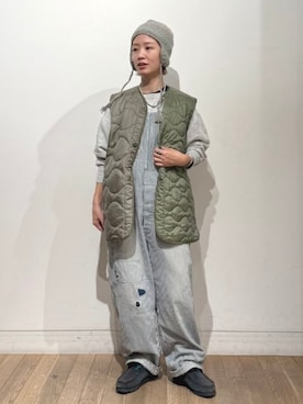 「アイテム（サロペット/オーバーオール）」を使った、BEAMS BOYさん（レディース・158cm）の秋コーディネート