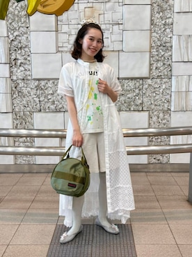 「BRIEFING(ブリーフィング)のアイテム」を使った、BEAMS BOYさん(レディース・155cm)の夏コーディネート
