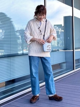 「BRIEFING(ブリーフィング)のアイテム(バッグ)」を使った、BEAMS BOYさん(レディース・161cm)の秋コーディネート