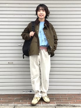 「アイテム（ジャケット/アウター）」を使った、BEAMS BOYさん（レディース・150cm）の秋コーディネート
