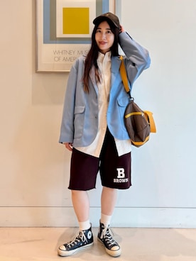 「ショーツスタイル」｜BEAMS BOYさん（レディース・158cm）の夏コーディネート