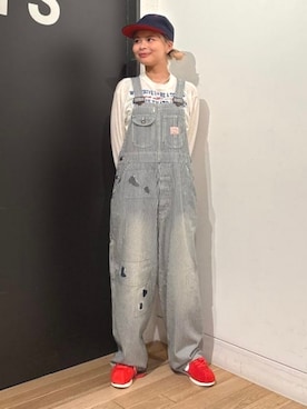 「アイテム（サロペット/オーバーオール）」を使った、BEAMS BOYさん（レディース・152cm）の夏コーディネート
