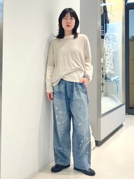 「Lee（リー）のアイテム」を使った、BEAMS BOYさん（レディース・165cm）の冬コーディネート