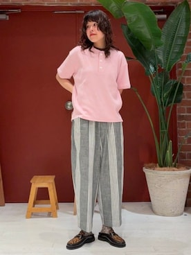「HAVERSACK（ハバーザック）のアイテム」を使った、BEAMS BOYさん（レディース・160cm）の春コーディネート