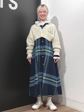 BEAMS BOYさん（レディース・153cm）の冬コーディネート
