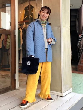 BEAMS BOYさん（レディース・154cm）の秋コーディネート