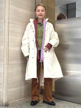 「アイテム（リング）」を使った、BEAMS BOYさん（レディース・155cm）の秋コーディネート