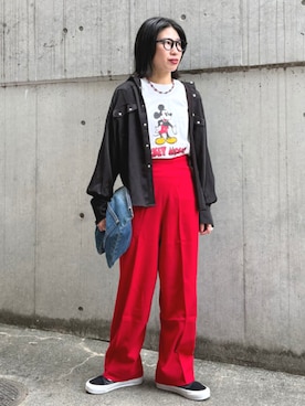 「ミッキー」｜BEAMS BOYさん（レディース・159cm）の秋コーディネート