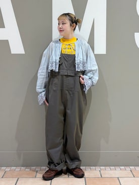 「アイテム（オールインワン・サロペット）」を使った、BEAMS BOYさん（レディース・151cm）の夏コーディネート