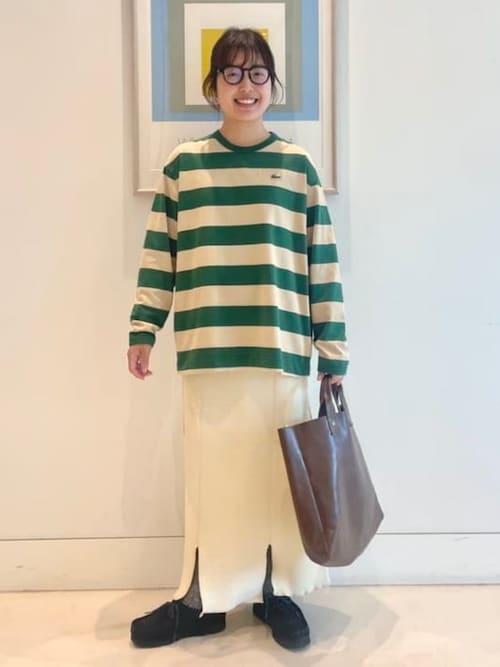別注】LACOSTE / ボーダー ロングスリーブ Tシャツ（Tシャツ