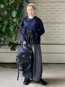 「レーストップス」｜BEAMS BOYさん（レディース・159cm）の夏コーディネート