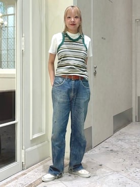 「BEAMS BOY（ビームスボーイ）のアイテム」を使った、BEAMS BOYさん（レディース・166cm）の夏コーディネート