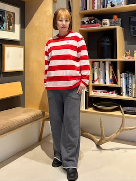 「ボーダートップス」｜BEAMS BOYさん（レディース・160cm）の夏コーディネート