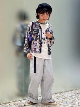 「アイテム（ハンチング/ベレー帽）」を使った、BEAMS BOYさん（レディース・155cm）の秋コーディネート