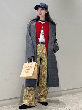 「Buzz Rickson's（バズリクソンズ）のアイテム」を使った、BEAMS BOYさん（レディース・158cm）の冬コーディネート