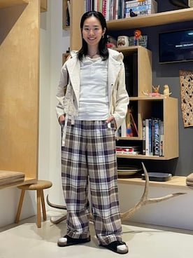 「アイテム（ミリタリージャケット）」を使った、BEAMS BOYさん（レディース・163cm）の夏コーディネート