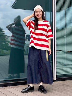 「LACOSTE（ラコステ）のアイテム」を使った、BEAMS BOYさん（レディース・158cm）の秋コーディネート