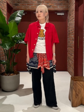 「BEAMS BOY（ビームスボーイ）のアイテム（トップス）」を使った、BEAMS BOYさん（レディース・163cm）の春コーディネート