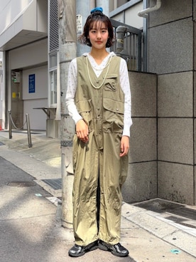 「アイテム（サロペット/オーバーオール）」を使った、BEAMS BOYさん（レディース・169cm）の夏コーディネート
