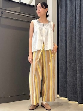 「アイテム（ローファー）」を使った、BEAMS BOYさん（レディース・170cm）の夏コーディネート