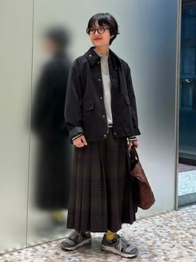 「LACOSTE（ラコステ）のアイテム」を使った、BEAMS BOYさん（レディース・169cm）の秋コーディネート