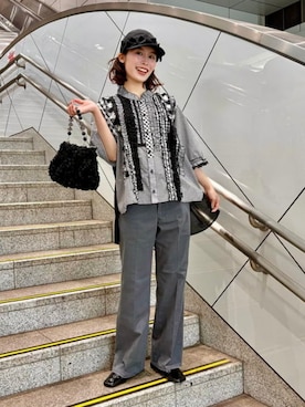 「Dickies（ディッキーズ）のアイテム（パンツ）」を使った、BEAMS BOYさん（レディース・155cm）の春コーディネート