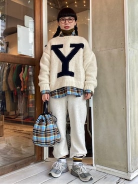 BEAMS BOYさん（レディース・158cm）の冬コーディネート