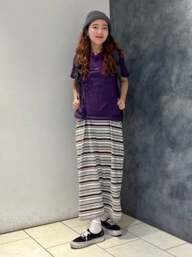 「BEAMS BOY（ビームスボーイ）のアイテム（ワンピース/ドレス）」を使った、BEAMS BOYさん（レディース・157cm）の夏コーディネート