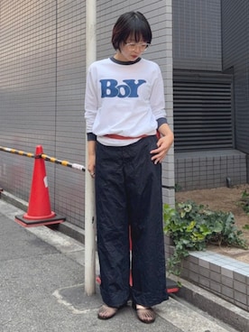 「BEAMS BOY（ビームスボーイ）のアイテム」を使った、BEAMS BOYさん（レディース・155cm）の夏コーディネート