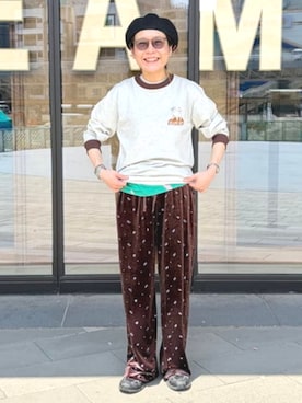 「Champion（チャンピオン）のアイテム」を使った、BEAMS BOYさん（レディース・155cm）の夏コーディネート