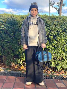 「GREGORY（グレゴリー）のアイテム」を使った、BEAMS BOYさん（レディース・159cm）の冬コーディネート