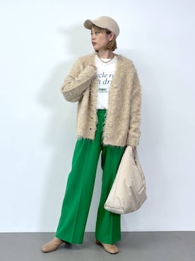 「アイテム（帽子）」を使った、ニッシさん（レディース・164cm・40代）の秋コーディネート
