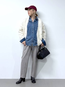 「アイテム（チョーカー）」を使った、ニッシさん（レディース・164cm・40代）の秋コーディネート