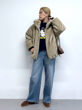 「アイテム（ショルダーバッグ）」を使った、ニッシさん（レディース・164cm・40代）の秋コーディネート