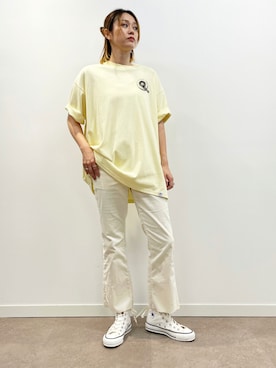 「OFAKIND（オフアカインド）のアイテム」を使った、ニッシさん（レディース・164cm）の夏コーディネート