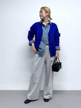 「アイテム（チョーカー）」を使った、ニッシさん（レディース・164cm・40代）の秋コーディネート