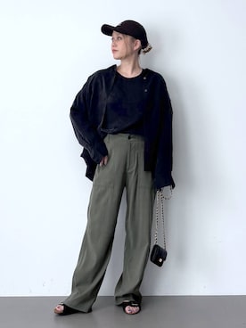 「BARNYARDSTORM（バンヤードストーム）のアイテム（帽子）」を使った、ニッシさん（レディース・164cm）の春コーディネート