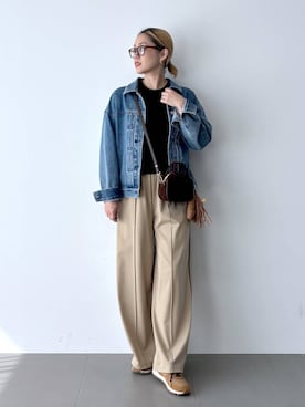 「アイテム（キーホルダー）」を使った、ニッシさん（レディース・164cm・40代）の秋コーディネート