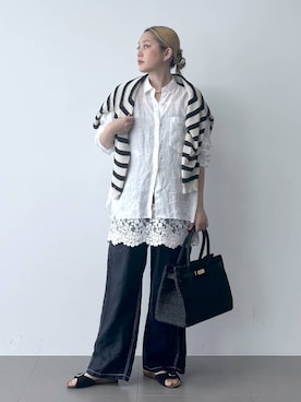 「COTTO（コトゥー）のアイテム」を使った、ニッシさん（レディース・164cm）の春コーディネート