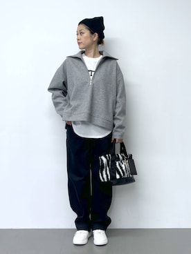 「アイテム（帽子）」を使った、ニッシさん（レディース・164cm・40代）の秋コーディネート
