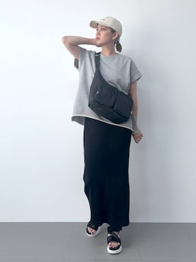 「アイテム（帽子）」を使った、ニッシさん（レディース・164cm・40代）の春コーディネート